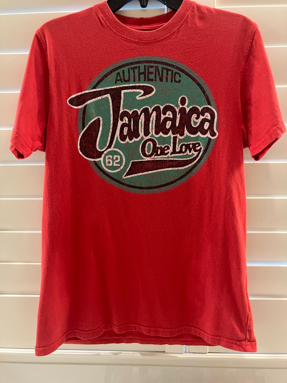 Red Jamaica Graphic Tee - One Love